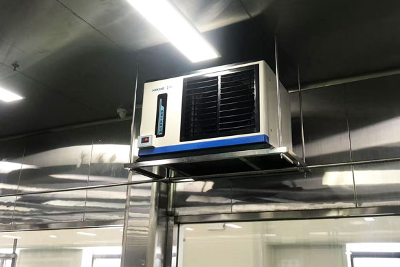 食品加工車間制冷降溫，應(yīng)用蒸發(fā)冷省電空調(diào)- 臥式軸流機型