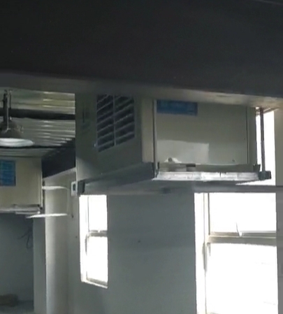 藥品倉儲倉庫整體控溫降溫應用星科工業(yè)蒸發(fā)冷省電空調臥式射流機